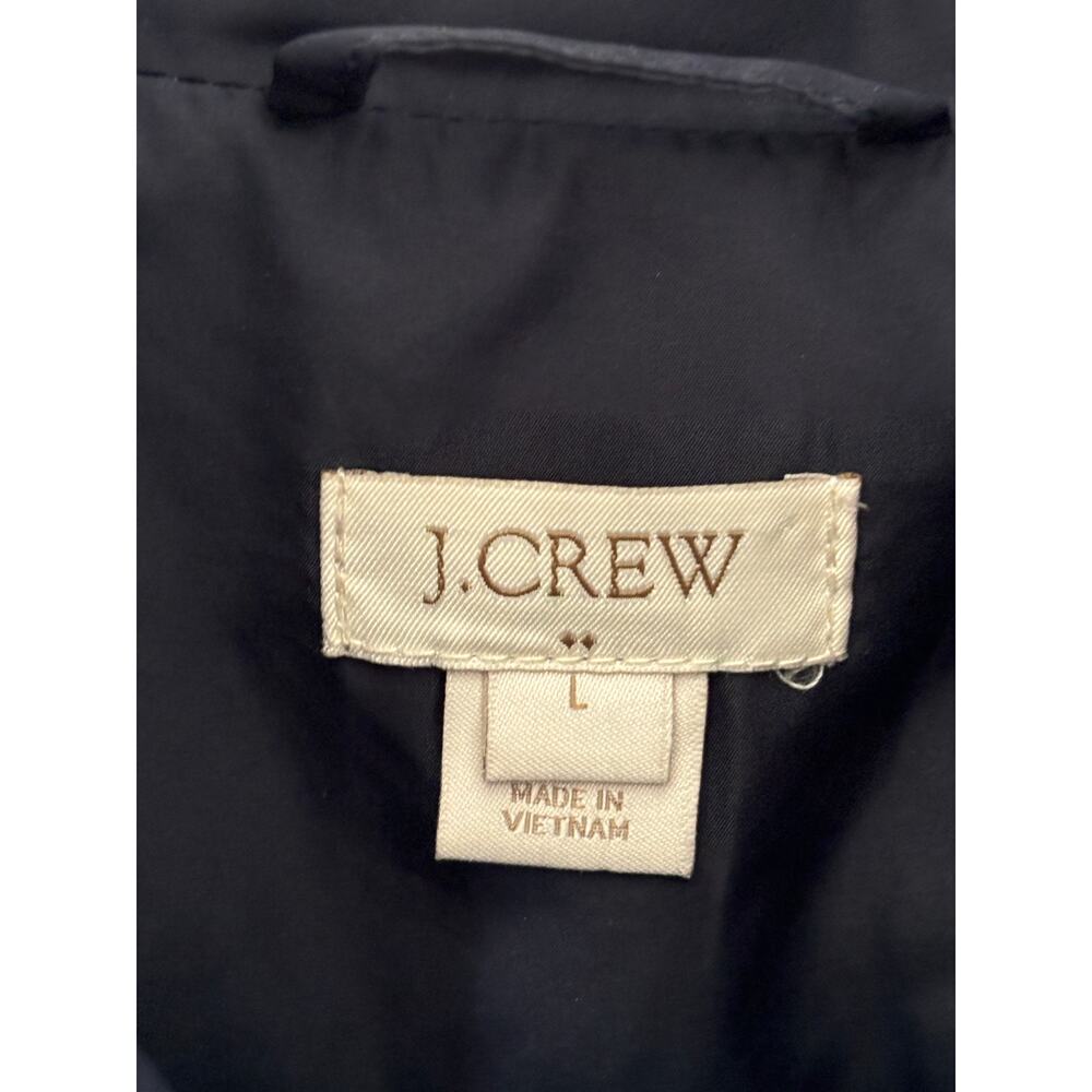 J.Crew Down Filled Quilted Vest Jacket Womens Size L Large Blue - Picture 2 of 4